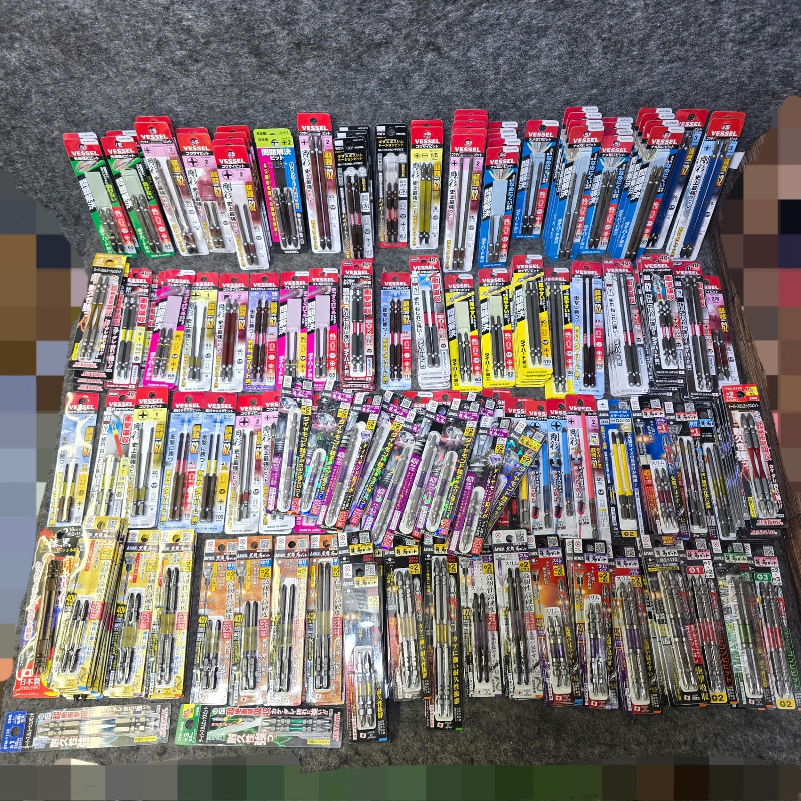 インパクト用 ビット 約565パック Anex VESSEL SUNFLAG makita メーカー サイズ混合 ダイヤモンドビット混在 桶川店