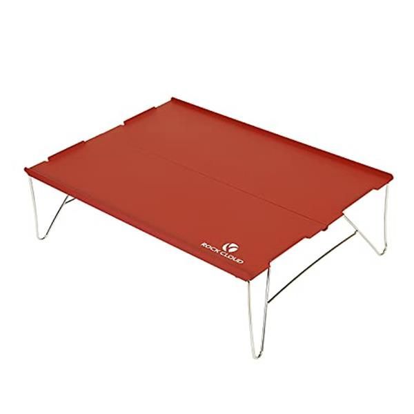 茶赤-M Rock Cloud アルミテーブル 超軽量 ソロキャンプ ミニ ローテーブル コンパクト 折りたたみ ピクニック 収納袋付き キャンプ  テーブル アウトドア (茶赤-M) グッドスマイリング メルカリ