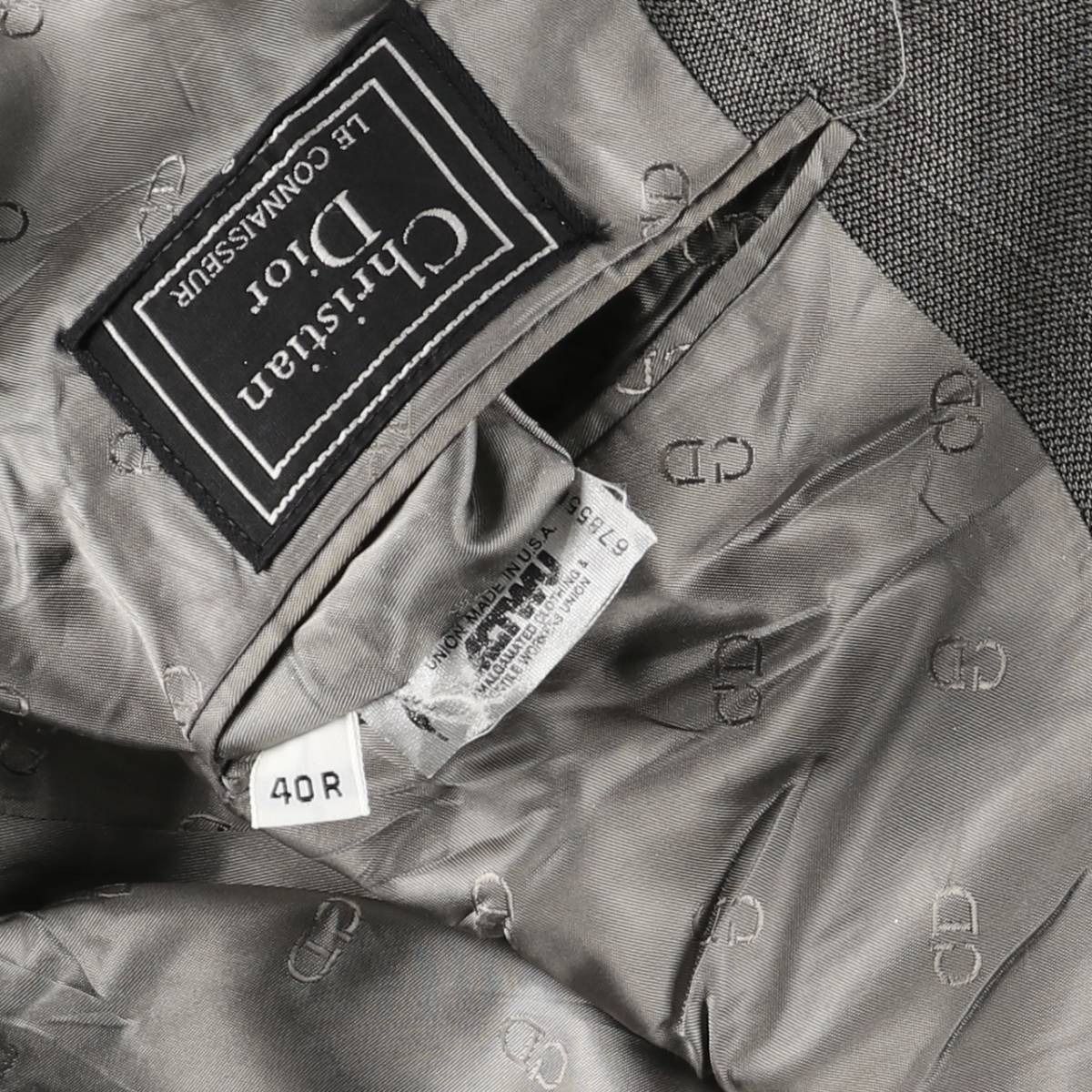 古着 90年代 クリスチャンディオール Christian Dior ウールテーラード