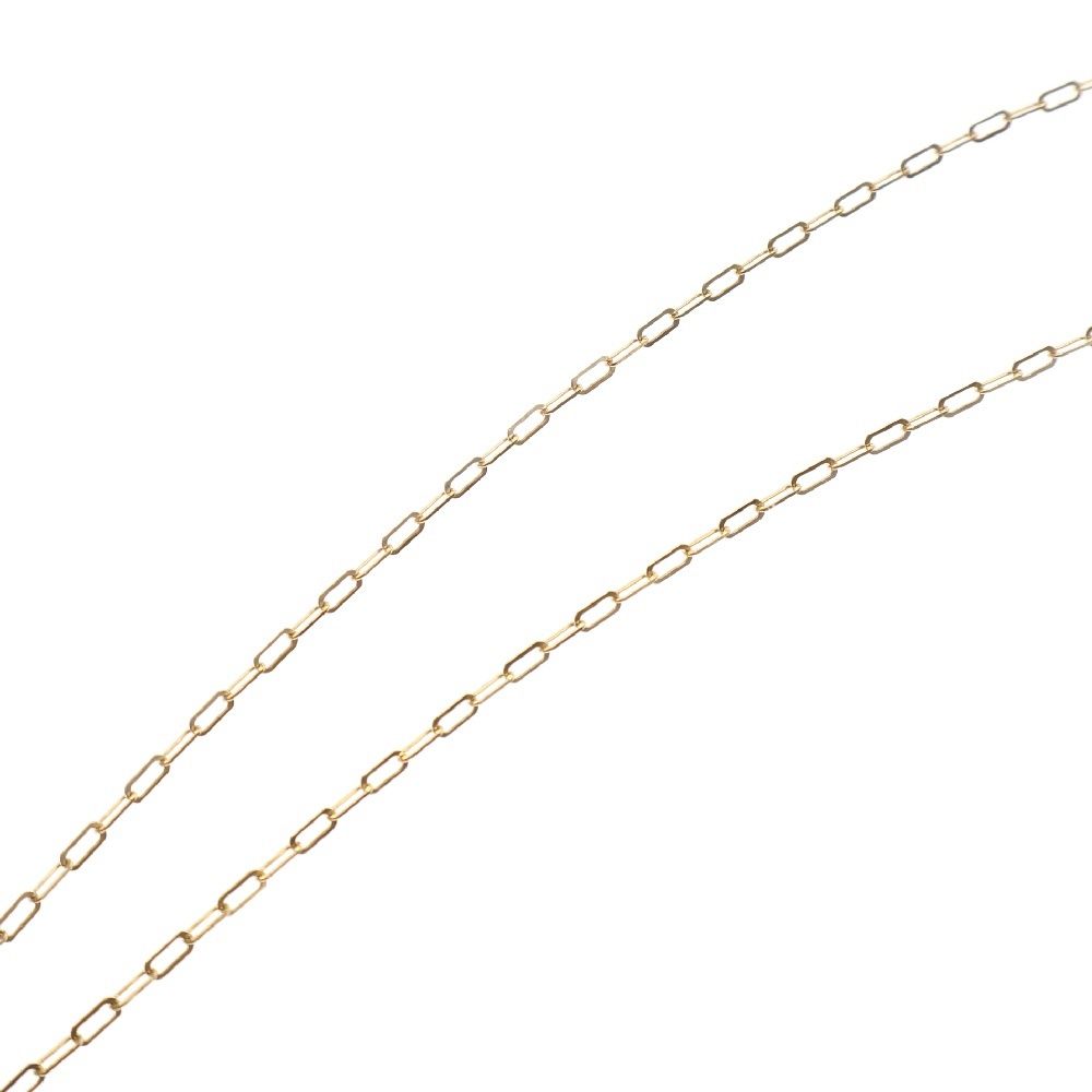 AVALANCH (アバランチ) 10K スクエアチェーン ネックレス ゴールド