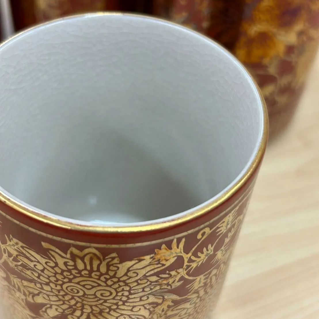九谷焼 陶器 壺 骨董品 工芸品 レトロ アンティーク ヴィンテージ 九谷焼 陶器 壺 骨董品 工芸品 レトロ アンティーク