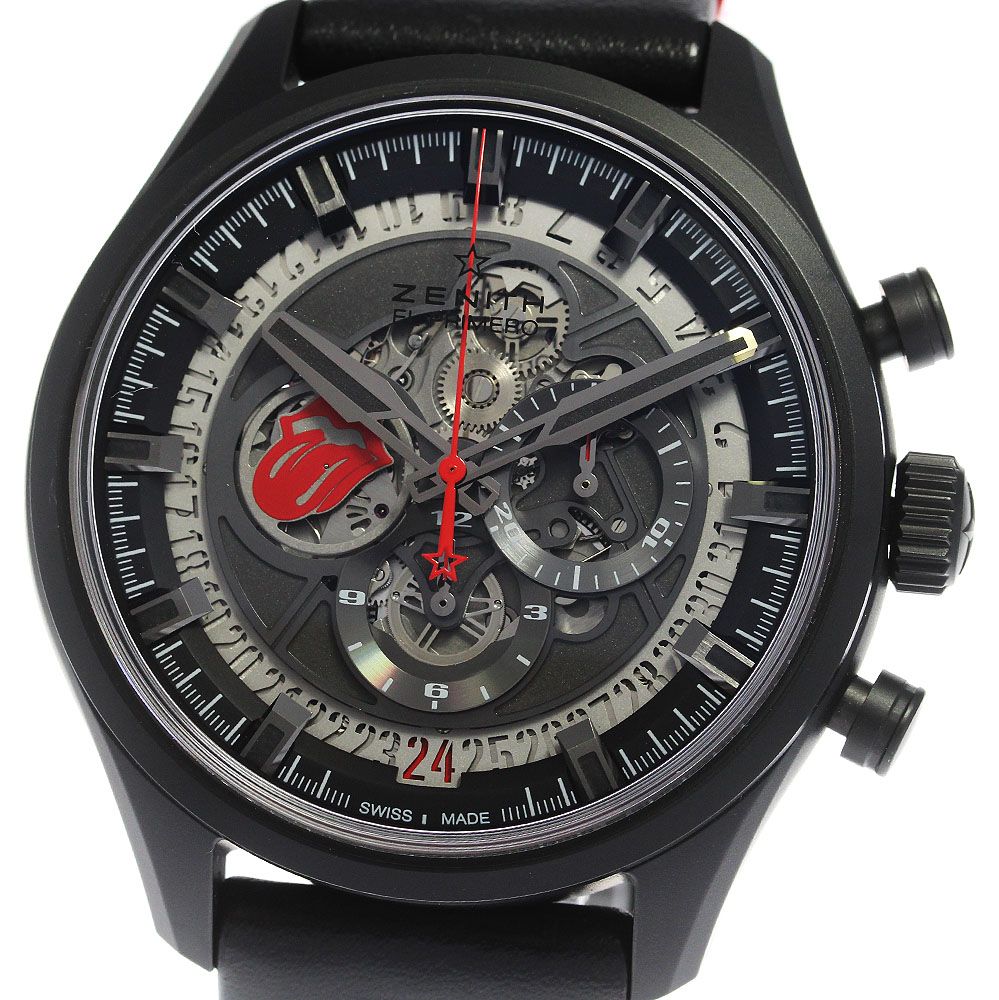 ゼニス ZENITH 49.2521.400/98.C755 エル プリメロ ザ・ローリング・ストーンズ 世界限定250本 自動巻き メンズ良品箱・保証書付き_820413