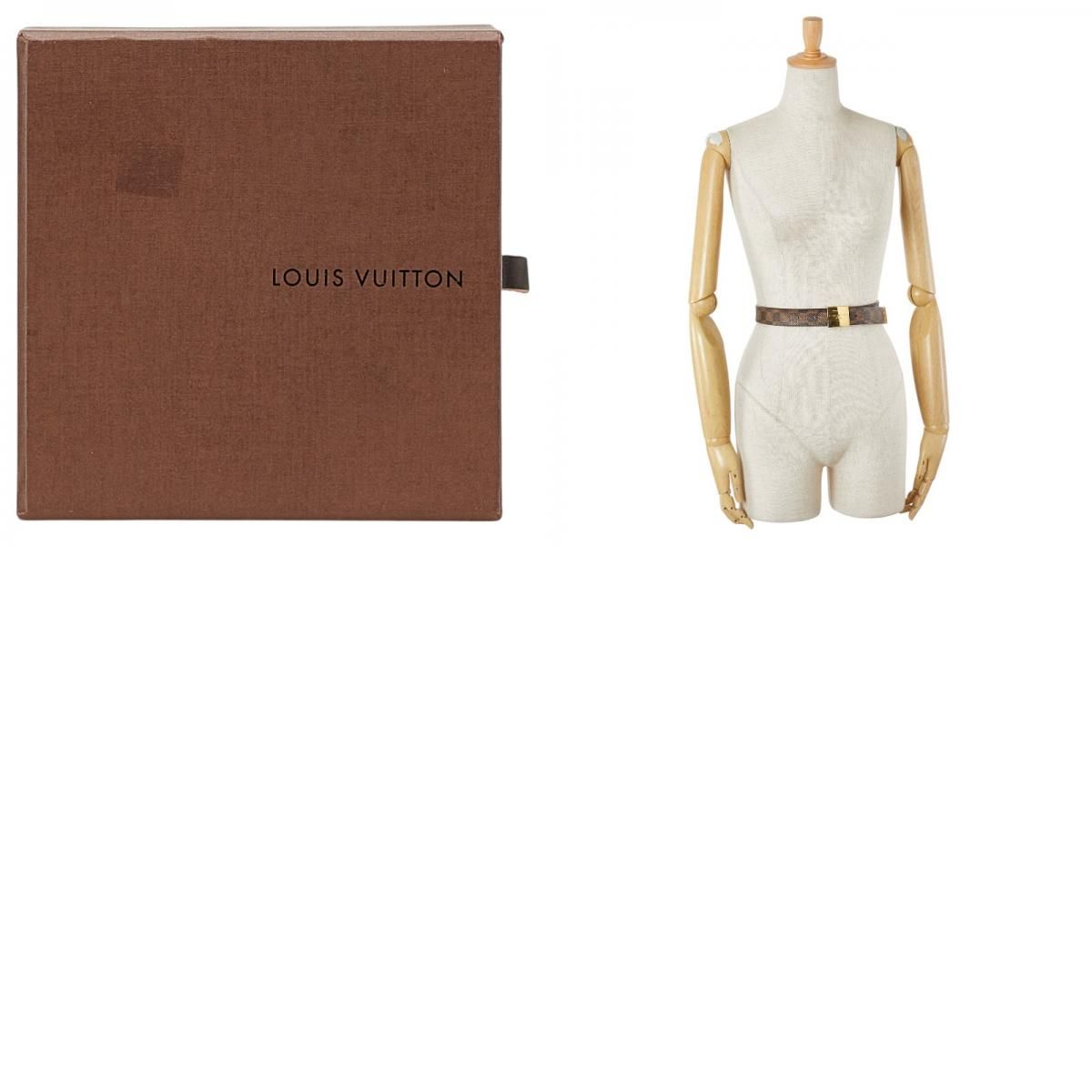 ルイ ヴィトン ダミエ サンチュール キャレ ベルト 80/32 M6802