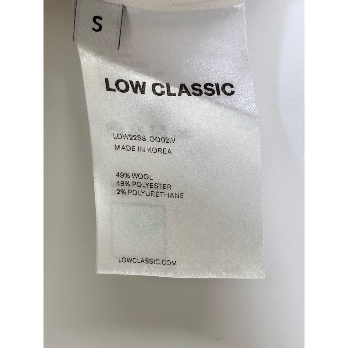 LOW CLASSIC ロウ クラシック LOW22SS_OO02IV Buy Tops Low Classic  