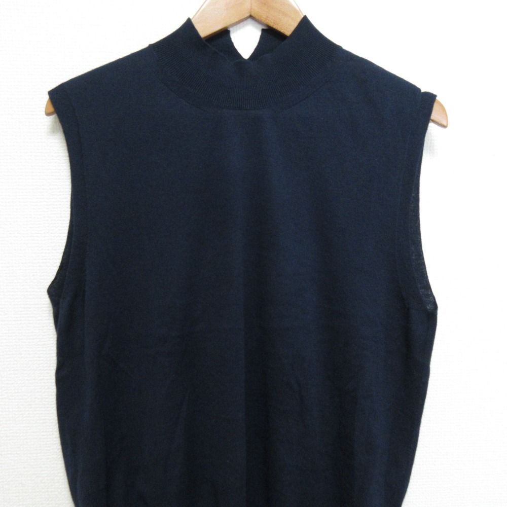 良品 BLAMINK ブラミンク コットンシルクカシミヤ18Gノースリーブ  