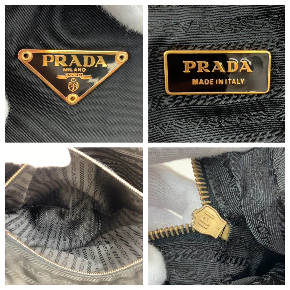 PRADA プラダ テスート ブラック 黒 ゴールド金具 ナイロン トートバッグ ハンドバッグ レディース 404562 【中古】【中古】