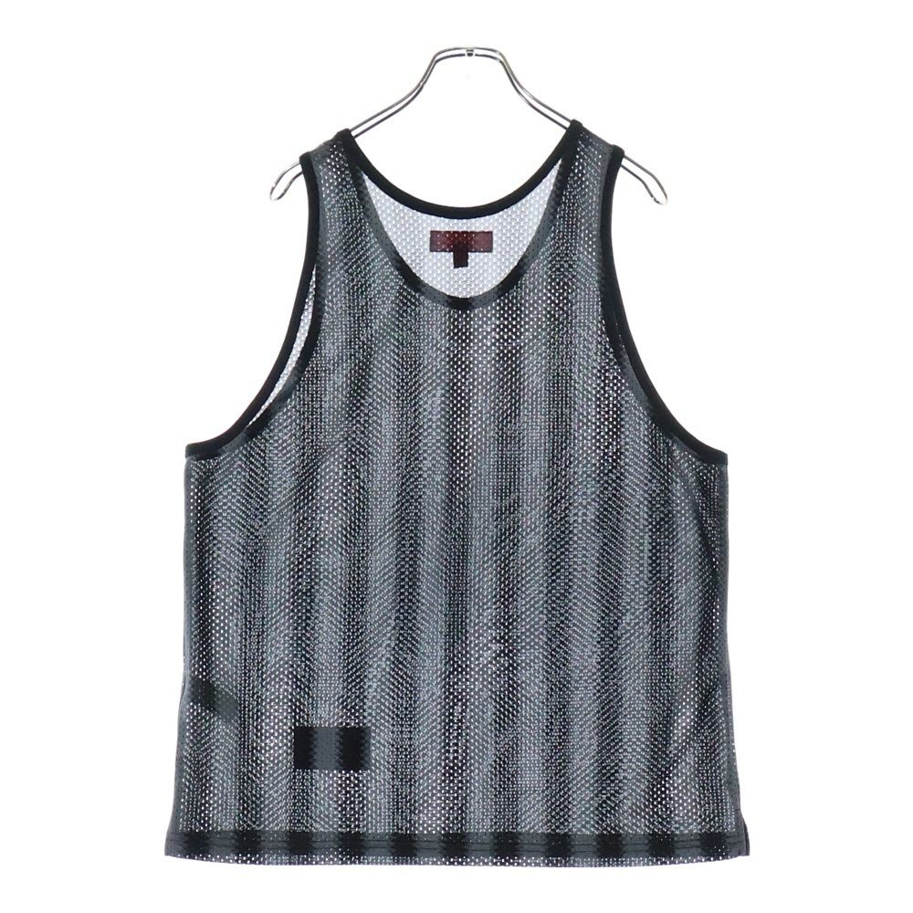 SUPREME メッシュタンクトップ ブラック SUPREME (シュプリーム) 25SS Stripe Mesh Tank Top ストライプ