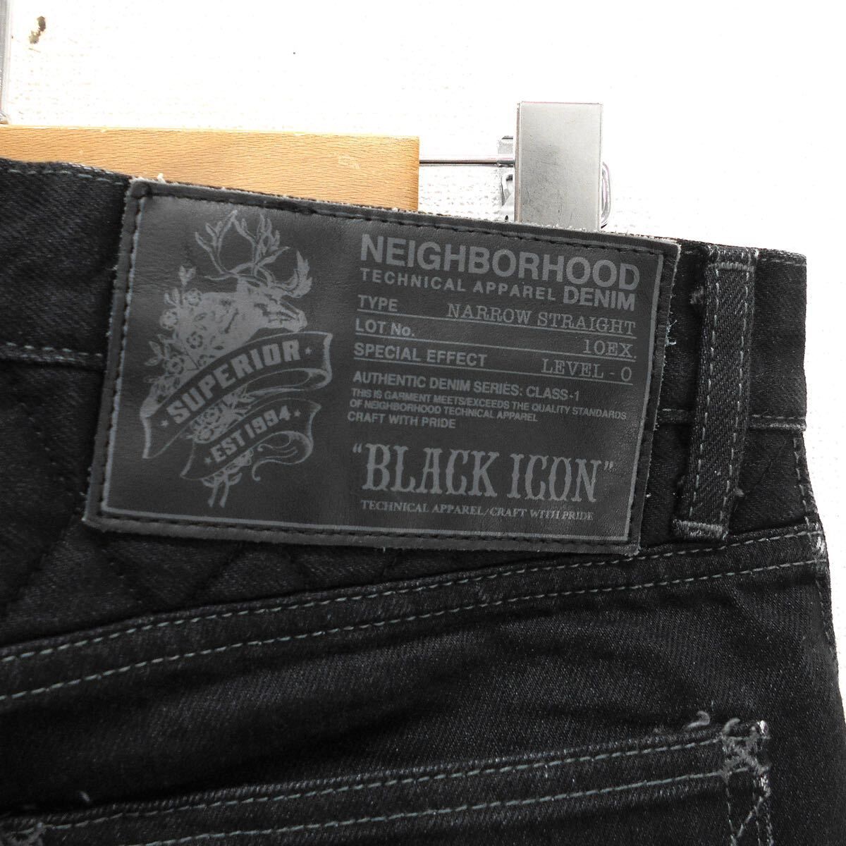 NEIGHBORHOOD ネイバーフッド BLACK ICON 10EX NARROW STRAIGHT デニム 