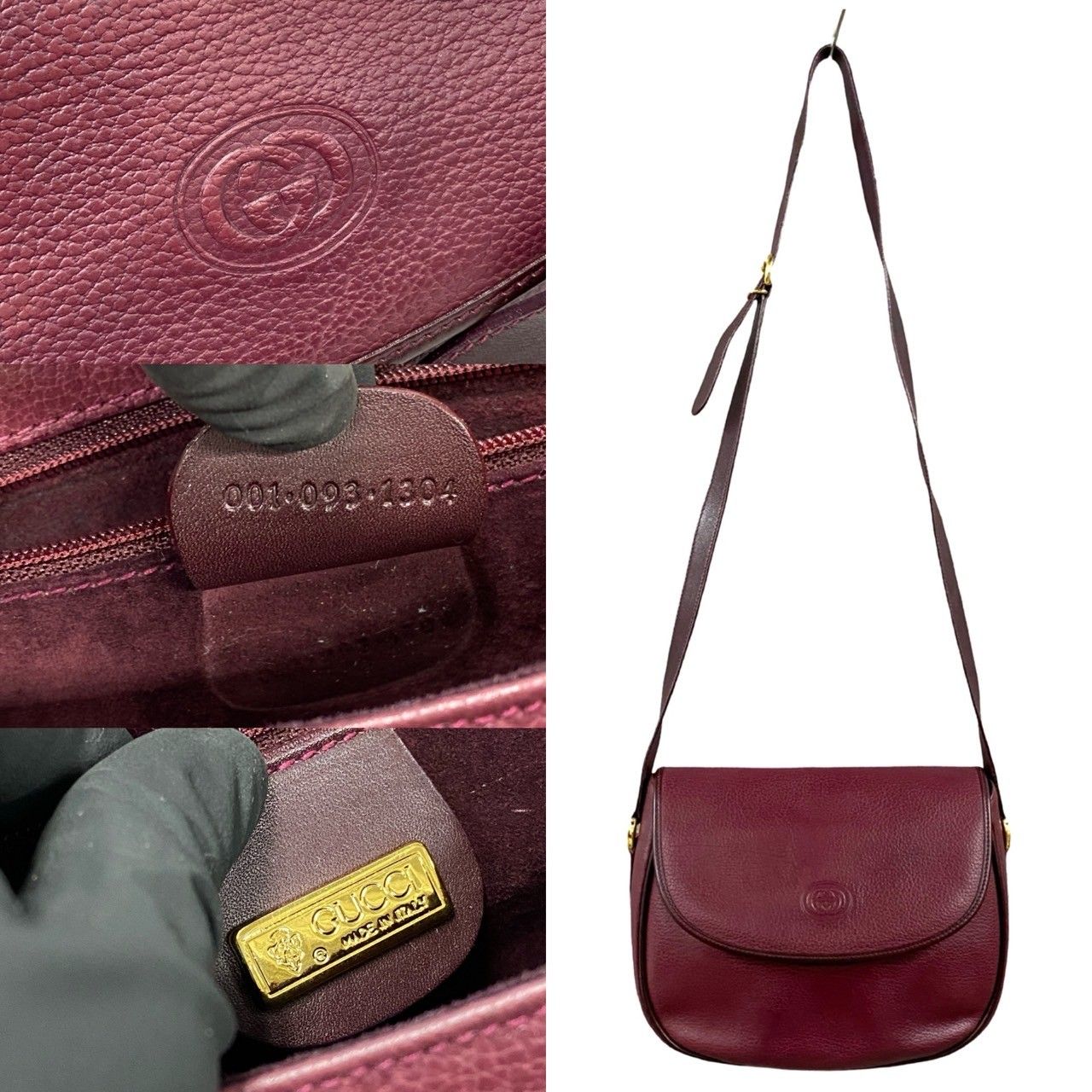 極 美品 袋付き GUCCI グッチ オールドグッチ ヴィンテージ GG