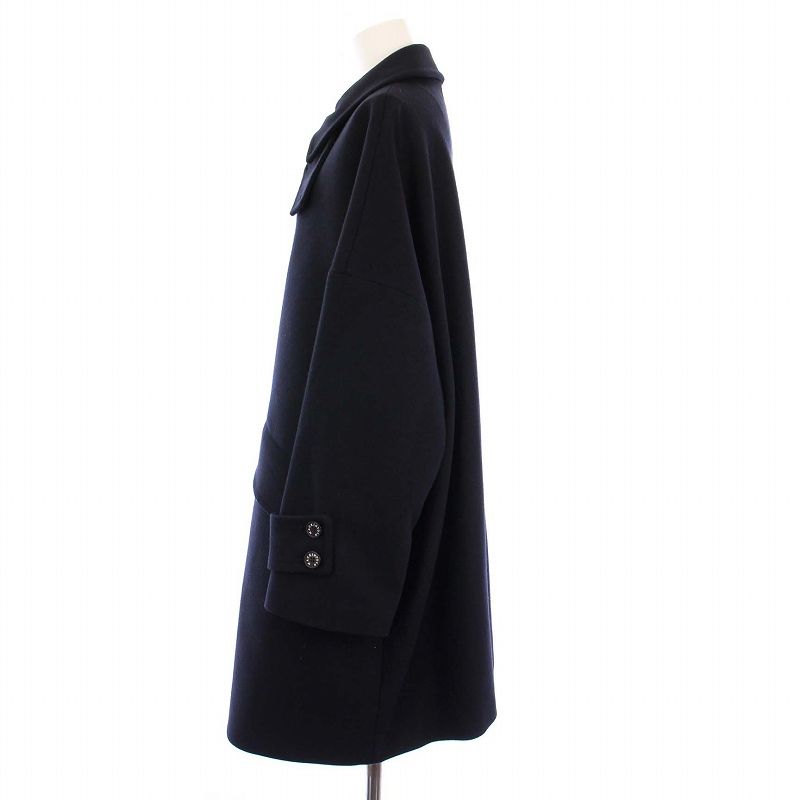 美品　マッキントッシュ　ウール　ステンカラーコート　起毛　Mサイズ　ブラック MACKINTOSH【マッキントッシュ】ステンカラーコート HUMBIE