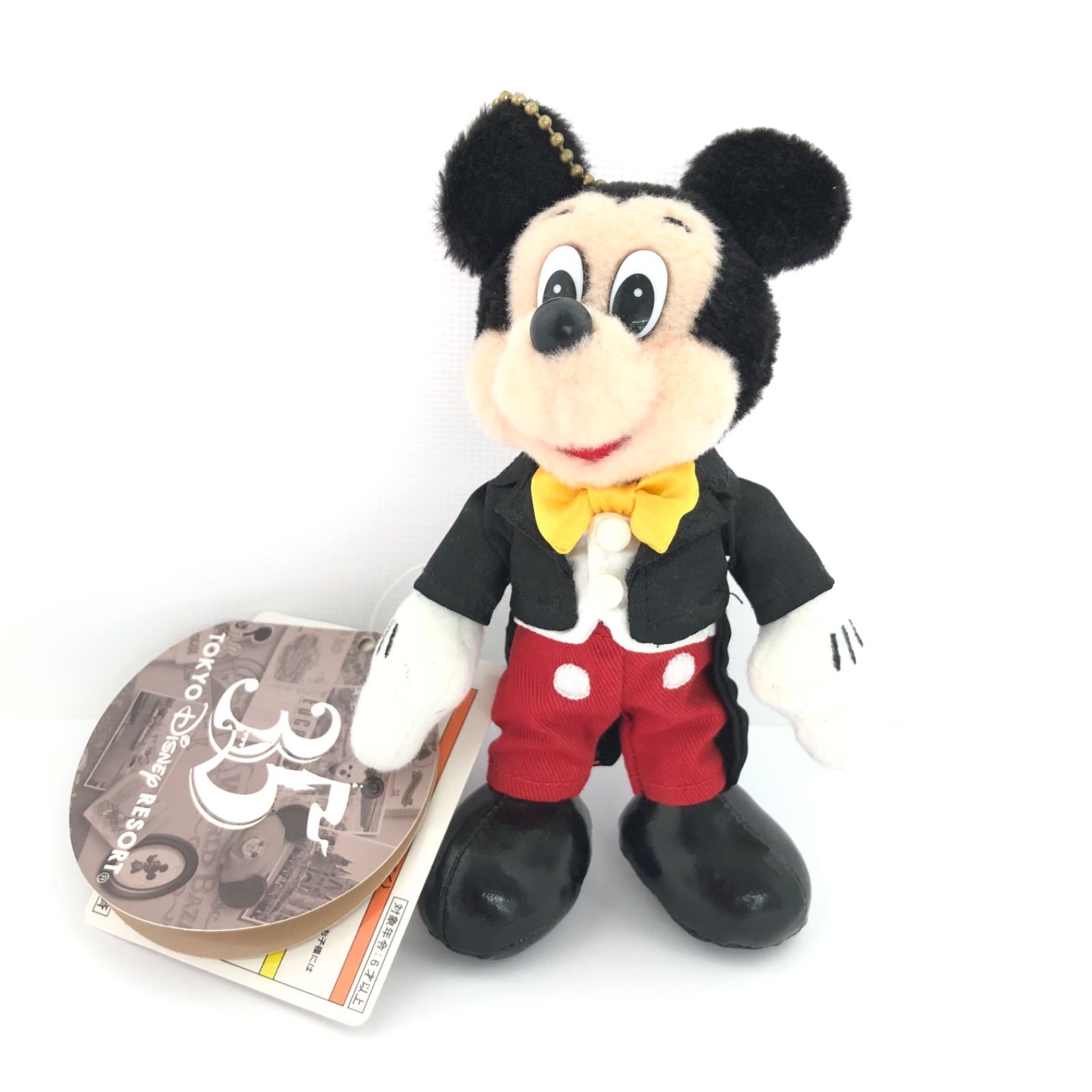 ディズニー　ミッキーマウス　ぬいぐるみ　ぬいぐるみバッジ 値下げ》東京ディズニーランド 35周年 ミッキーマウス