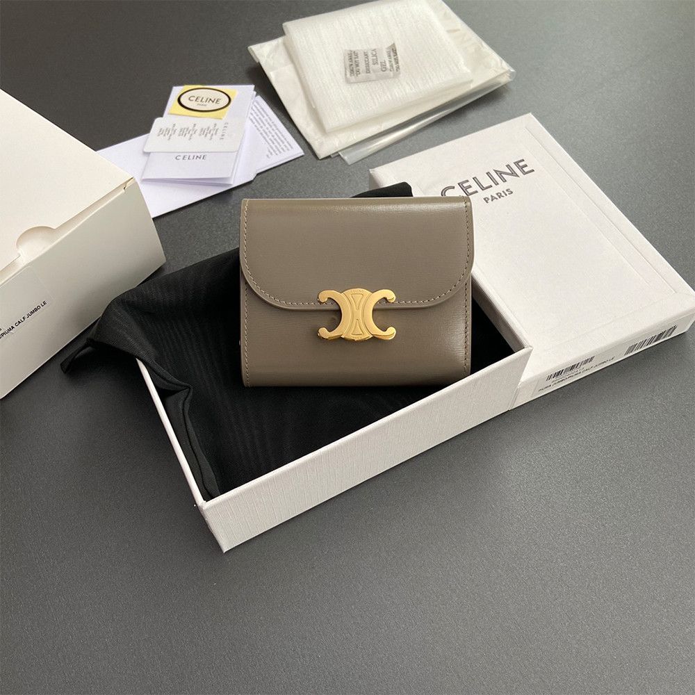 ★CELINE★トリオンフ コンパクト財布 SMALL TRIOMPHE WALLET レディース ミニ財布