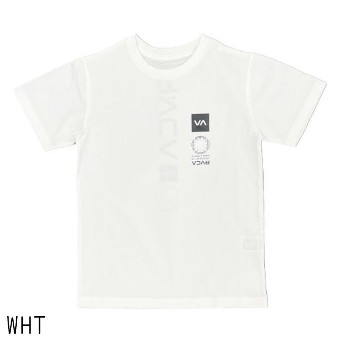WHT ルーカ Rvca ルカ キッズ VA VENT SURF SS RASHGUARD 半袖 Tシャツ ラッシュガード 子ども服 be045804