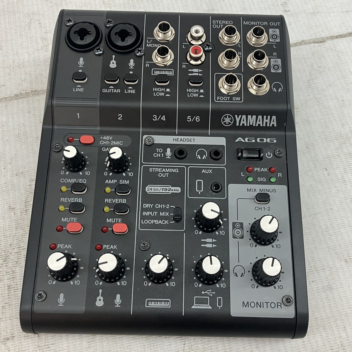 ヤマハ YAMAHA ライブストリーミングミキサー AG06 ヤマハ | AG06MK2 - AG Series - 概要