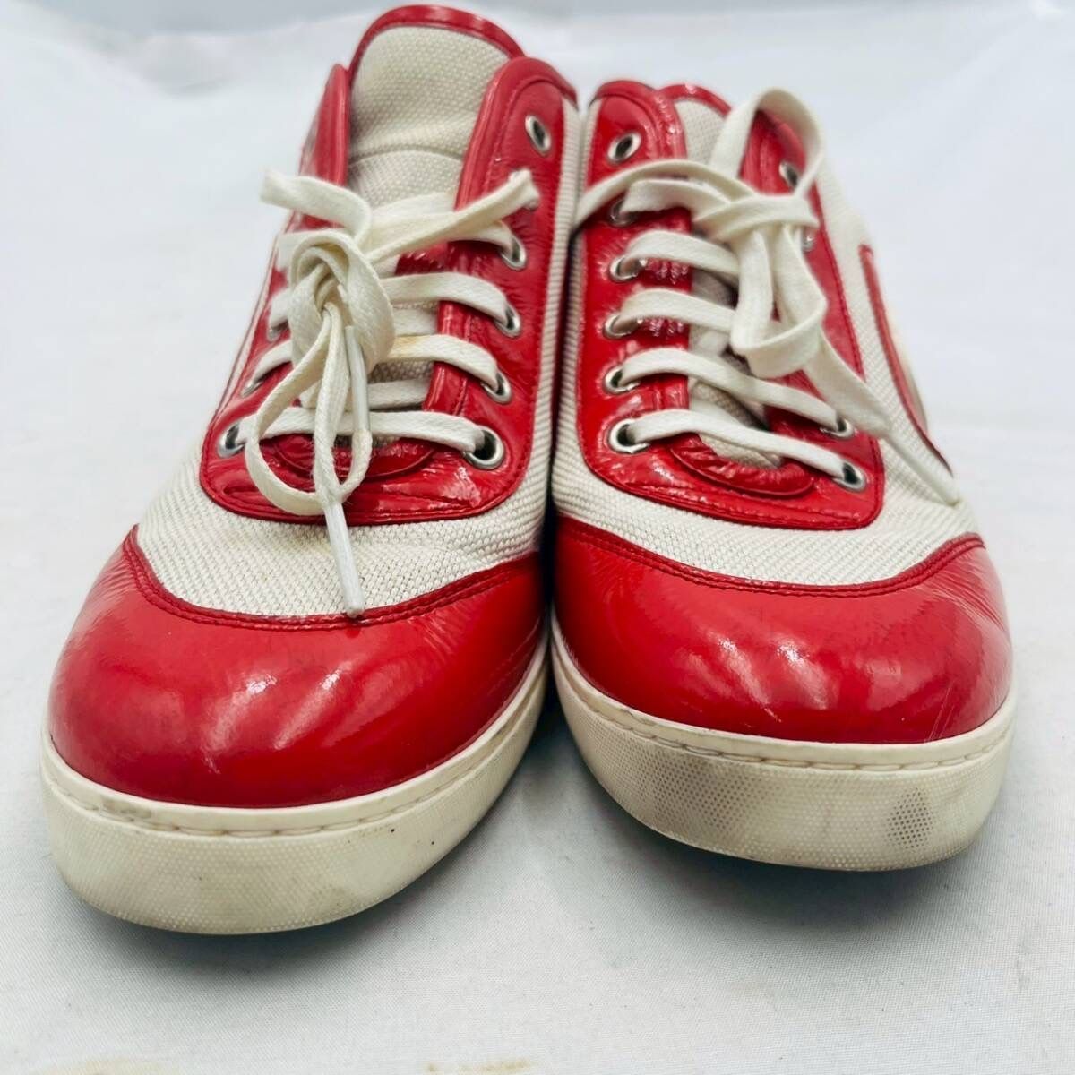 グローバルファッションブランド Gucci ホワイト/レッド ハイカット 