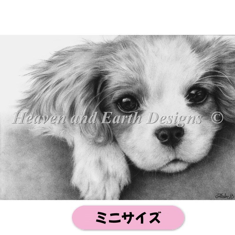 クロスステッチ キット【準備済み】Mini Little Puppy 25ct - Heaven and Earth Designs(HAED)