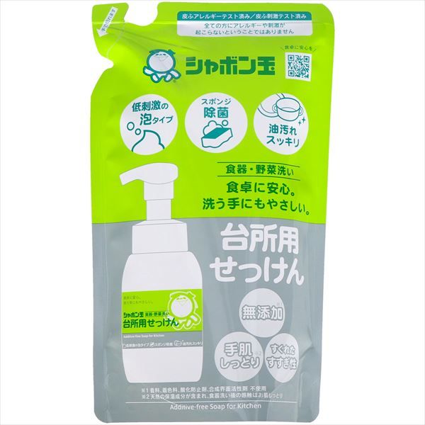 まとめ買い-36点セット 台所用せっけん泡タイプつめかえ用 シャボン玉石けん 食器用洗剤