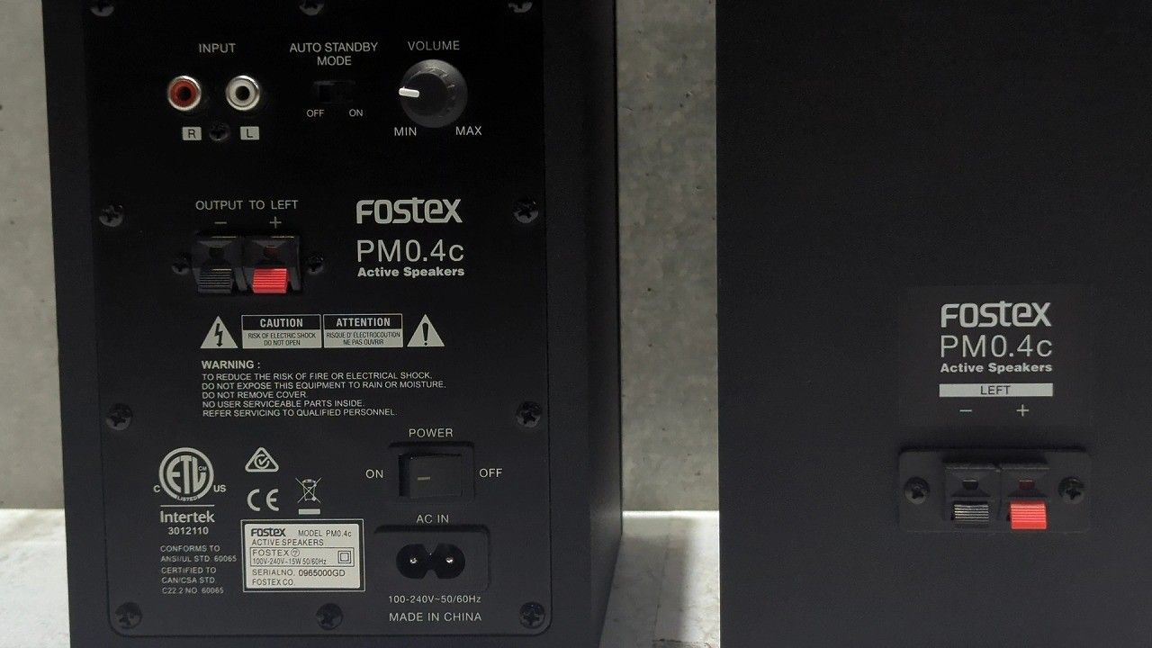 ★状態良好美品★ FOSTEX フォステクス アクティブスピーカー PM0.4c(B) ペア ☆★