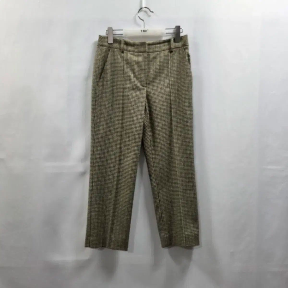 1121 The HANDSOME SJSJ エスジェイエスジェイ ハウンドトゥース ウール混 CHECK スラックス 61 55