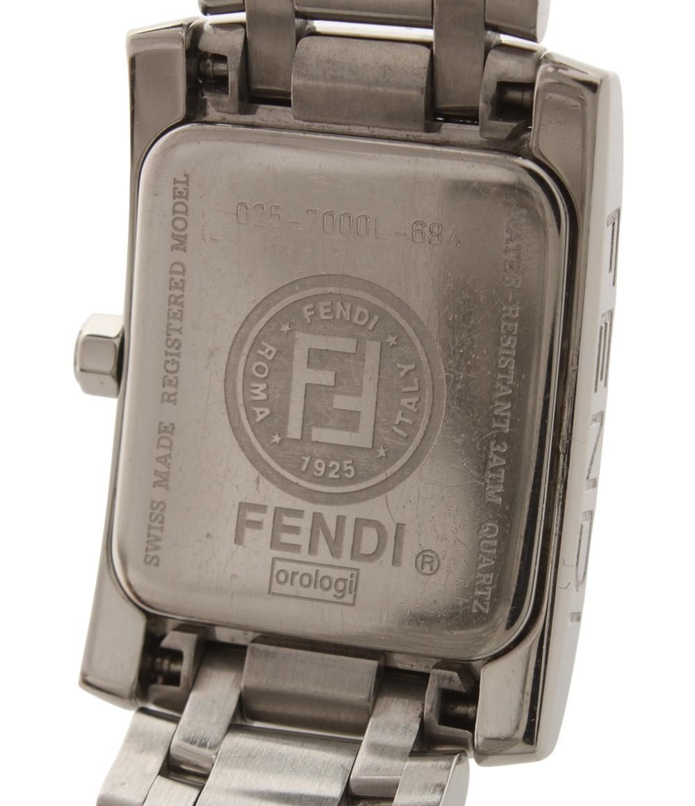 FENDI フェンディ 腕時計 クラシコ クォーツ 稼働 7000L レディース FENDI フェンディ 7000L スクエア ゴールド コンビ レディース