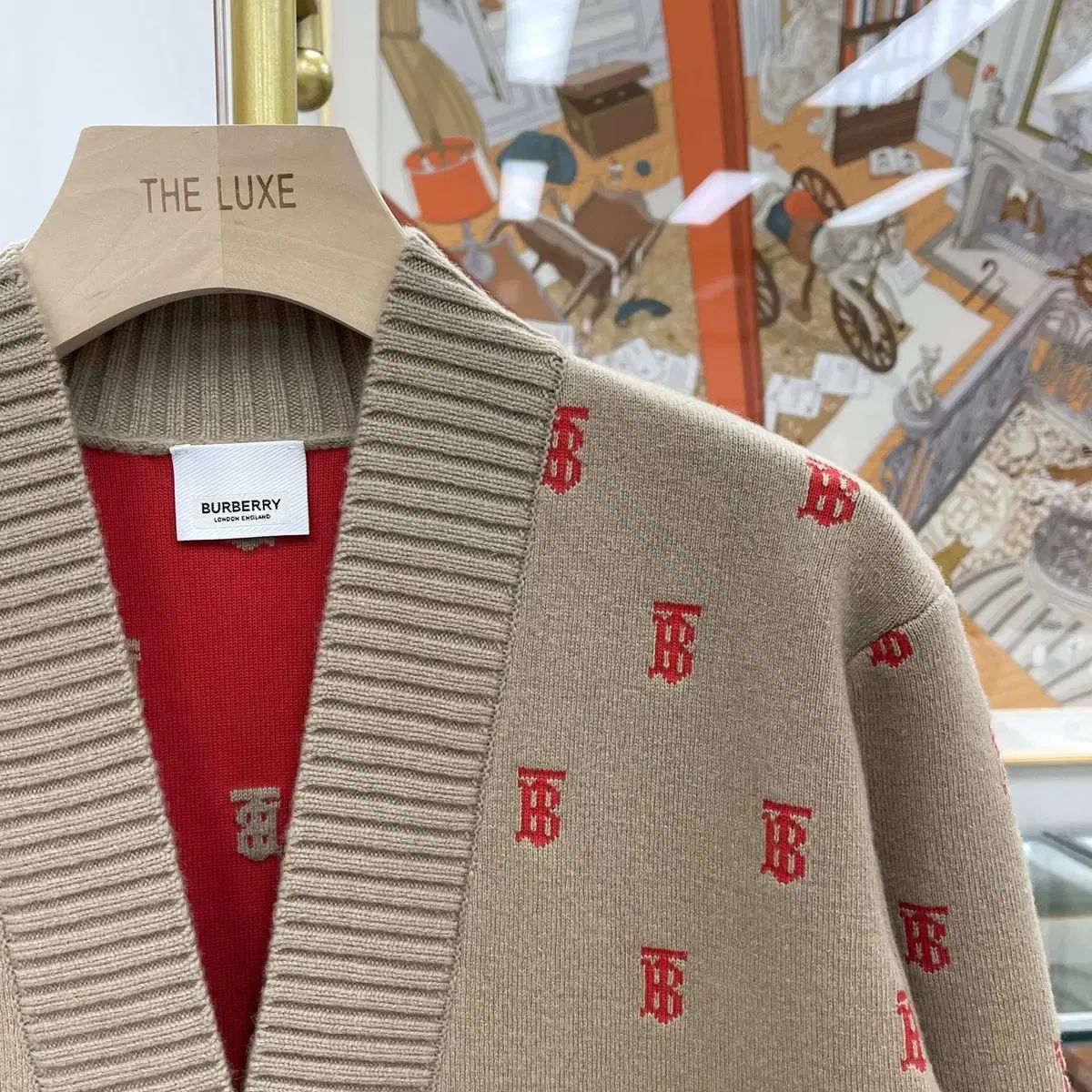 バーバリー ウール カシミア カーディガン 8021032 XSサイズ