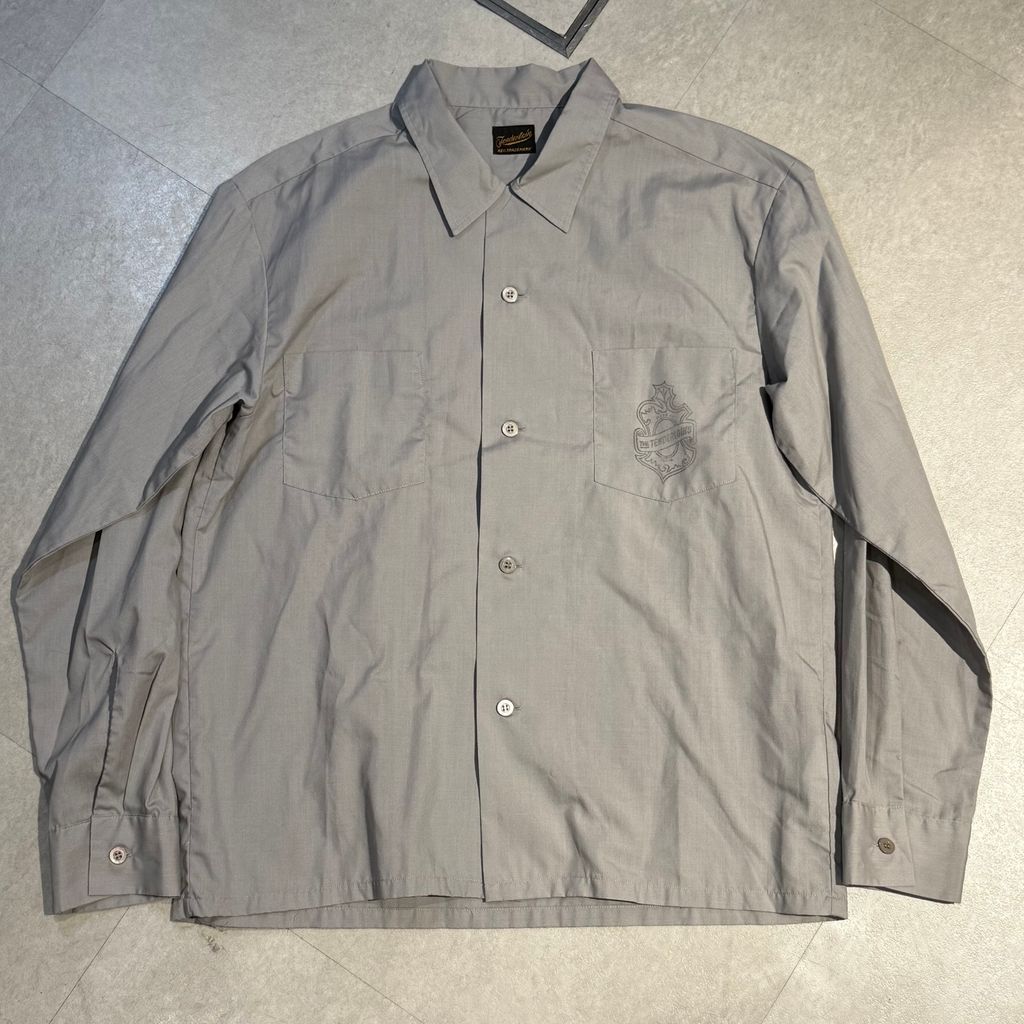 TENDERLOIN 長袖シャツ S グレー テンダーロイン ワークシャツ グレー