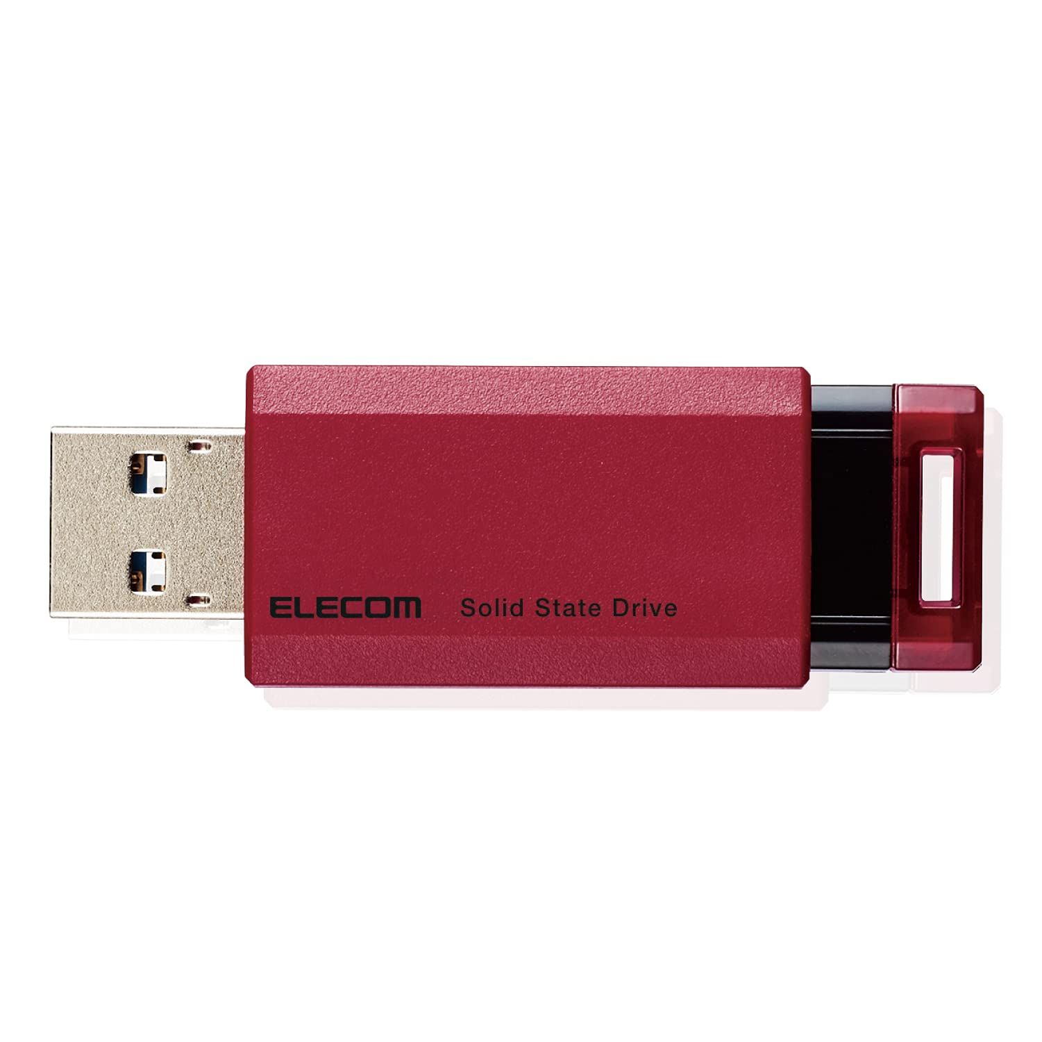 エレコム 外付けSSD 250GB USB3.2 Gen2 PS5|PS4 メーカー動作 済 ノック式 レッド ESD-EPK0250GRD レッド 250GB