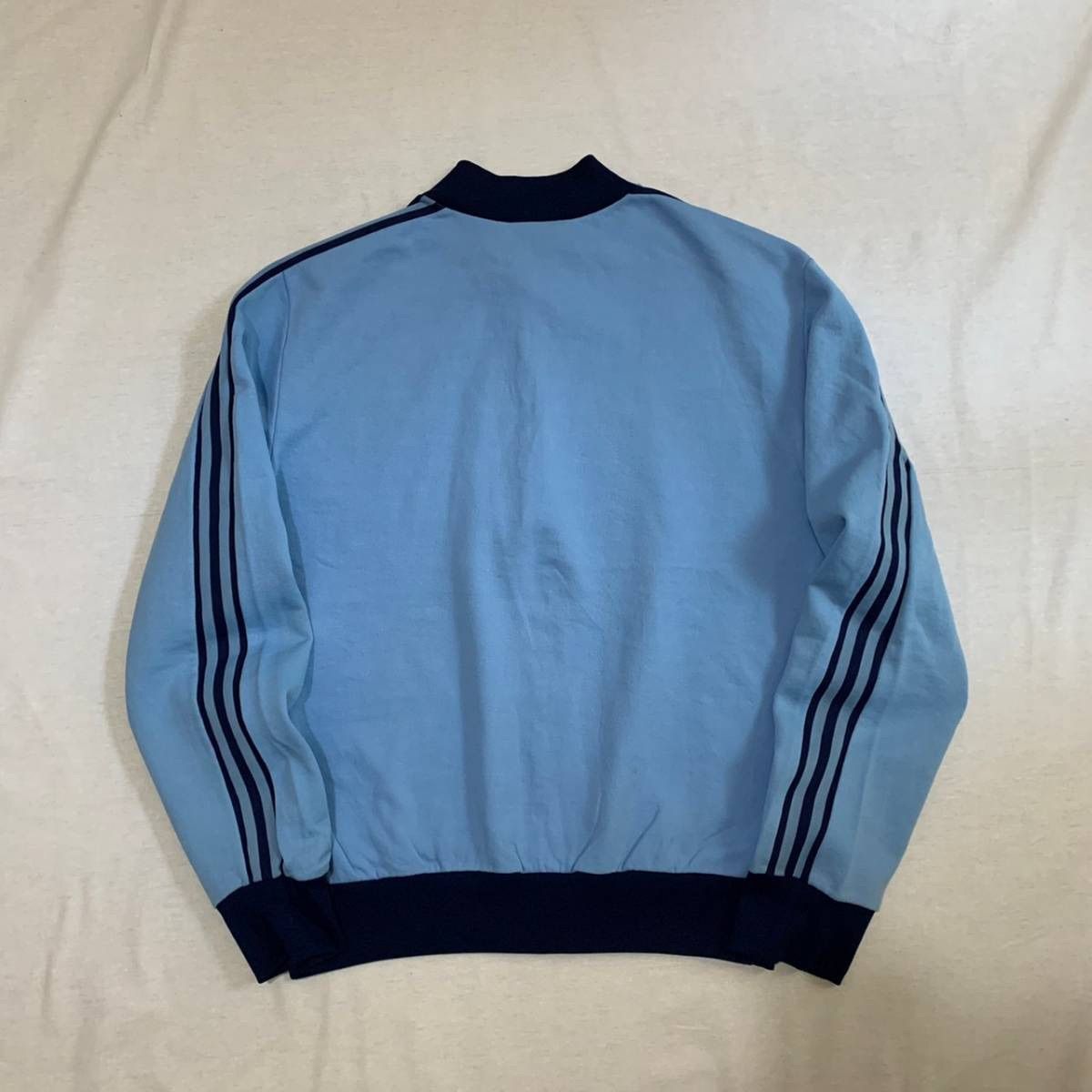 70s adidas アディダス ジャージ トラックジャケット 襟なし