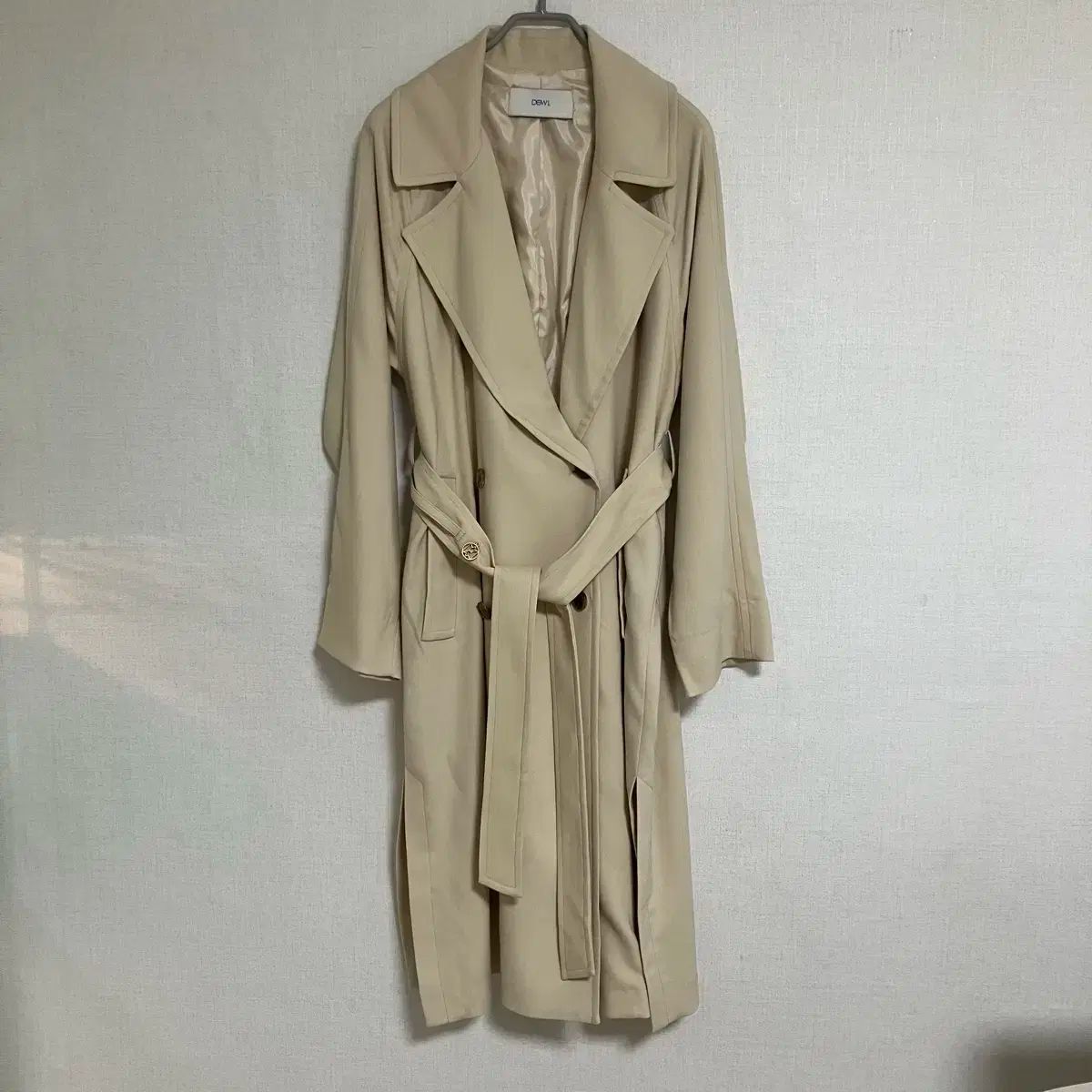 DEWL アイボリー ロング トレンチコート 55