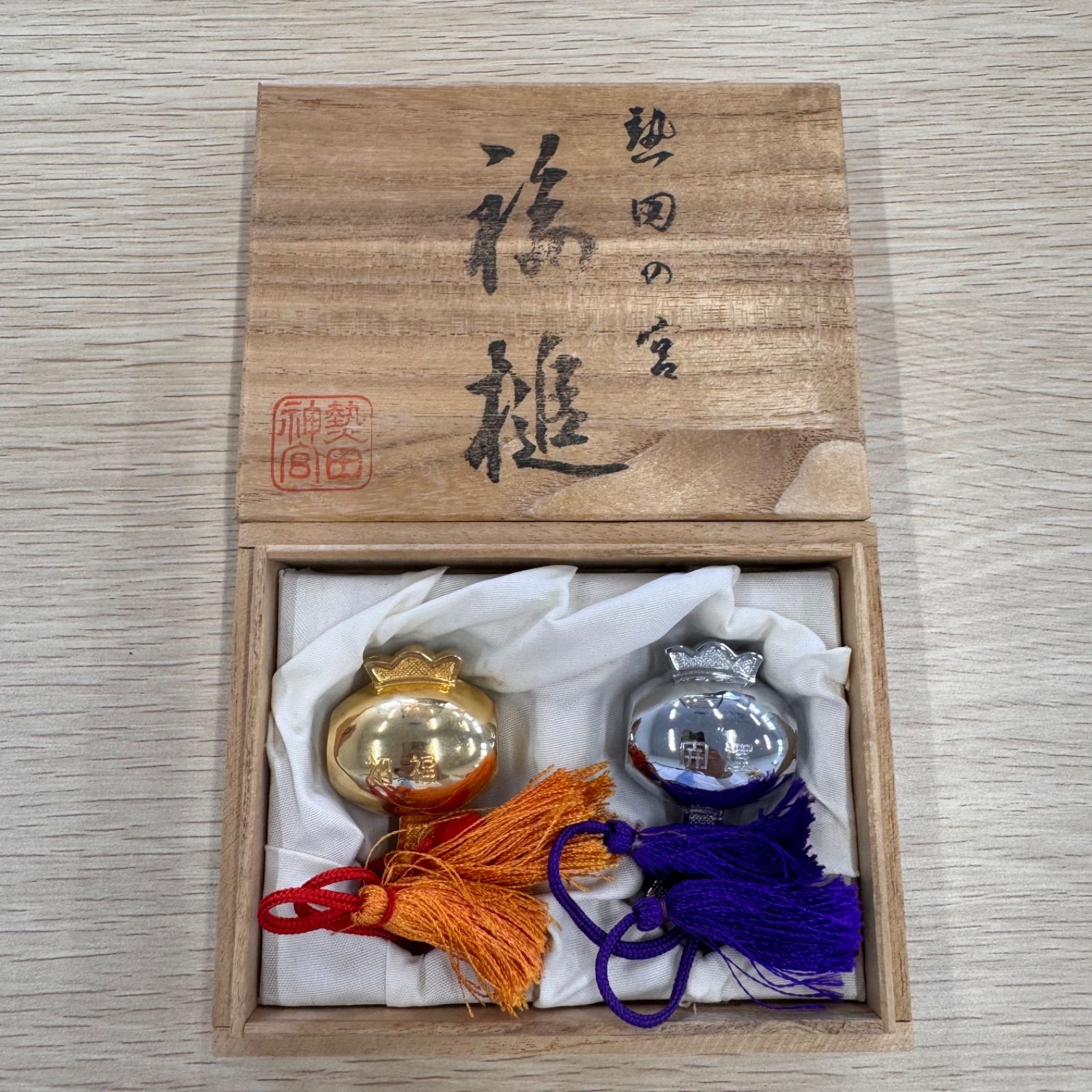愛知県名古屋市熱田神宮・熱田の宮。開運・幸運の小槌【銀製／銀製　メッキ仕様】。 愛知県名古屋市熱田神宮・熱田の宮。開運・幸運の小槌【銀製