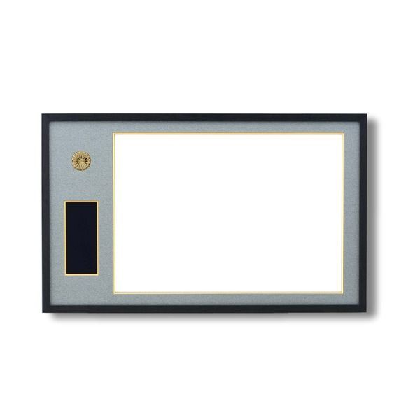 日本製 叙勲額/フレーム 〔褒賞サイズ(517×367mm)/紺ドンス〕 化粧箱/黄袋入り 褒賞勲章額 額立て付 日本製 叙勲額⁄フレーム 褒賞サイズ(517×367mm)⁄紺ドンス 化粧箱⁄黄
