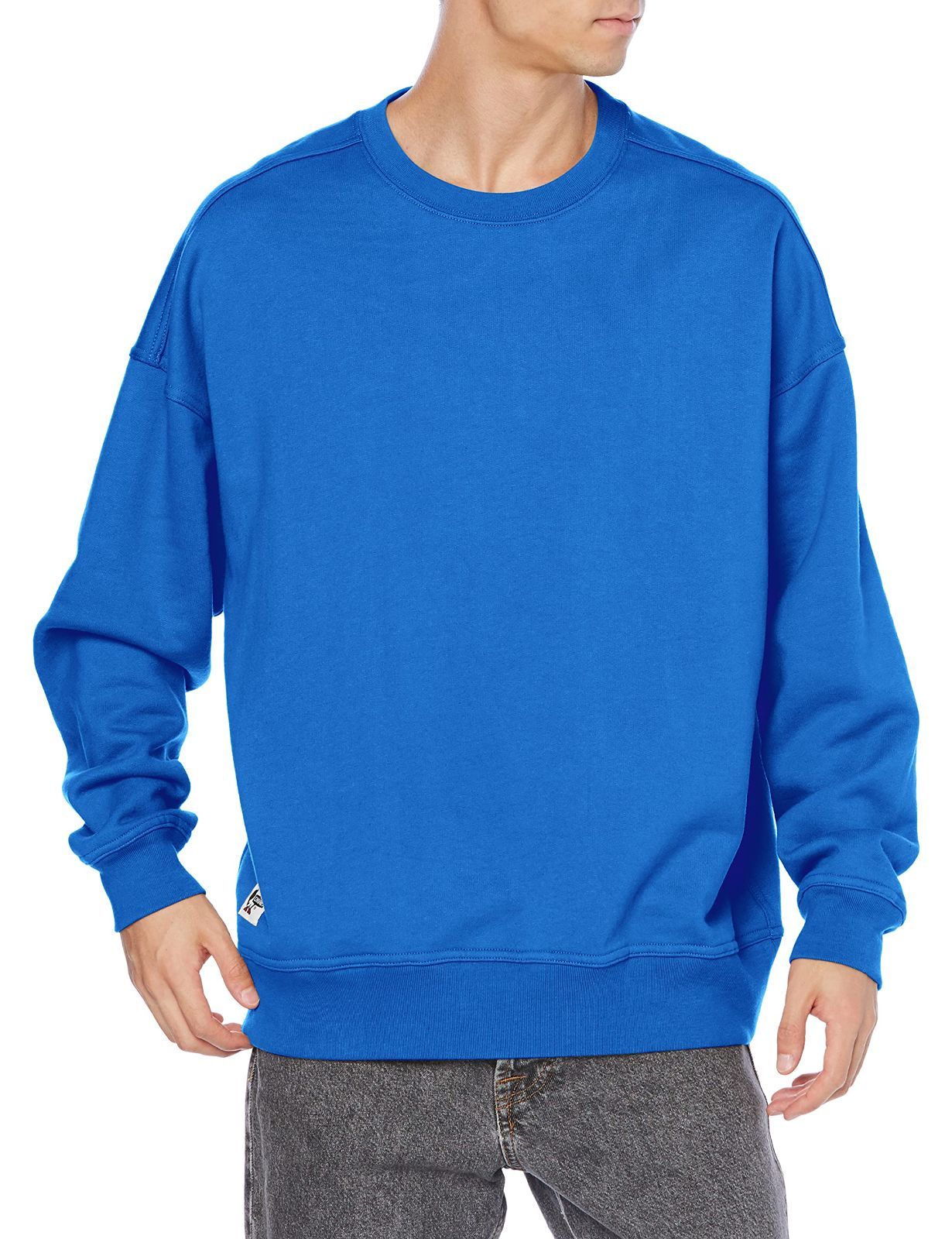 S_ブルー チャムス トレーナー Oversize Crew Top Blue S