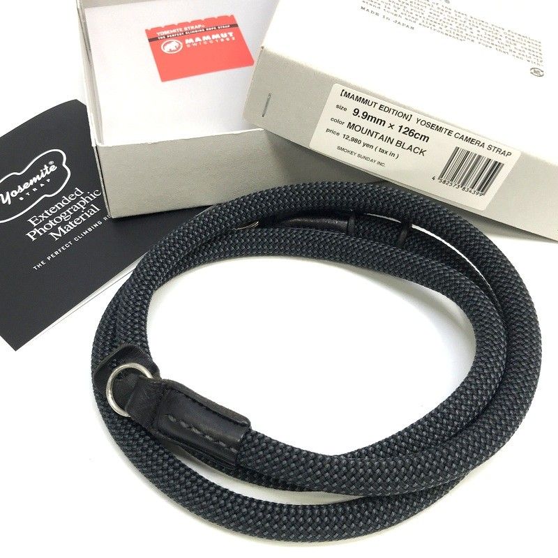 マムートエディション ヨセミテ カメラストラップ CAMERA STRAP コラボ モバイルストラップ ショルダー ブラック アクセサリー YOSEMITE MAMMUT EDITION TA2375