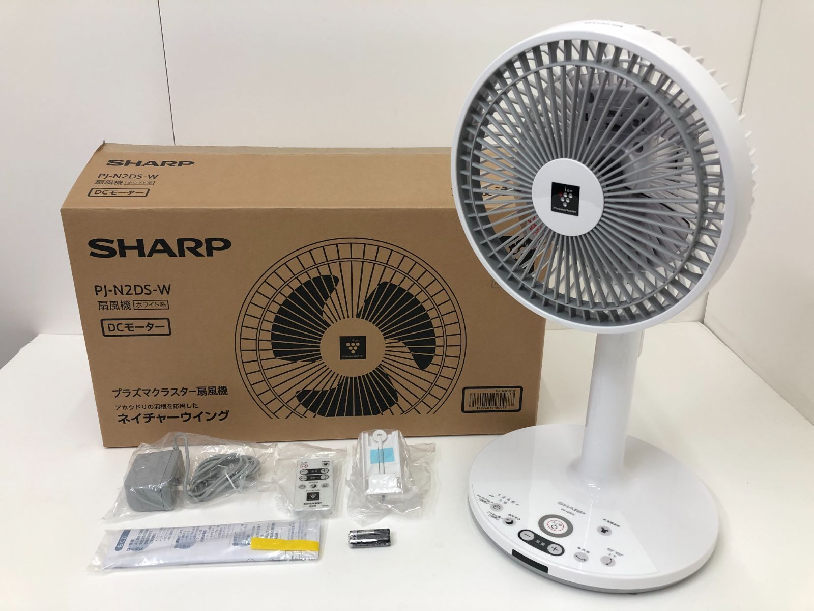 未使用！展示品！SHARP/シャープ プラズマクラスター扇風機 3Dファン PJ-N2DS-W 2022年製 ホワイト - メルカリShops