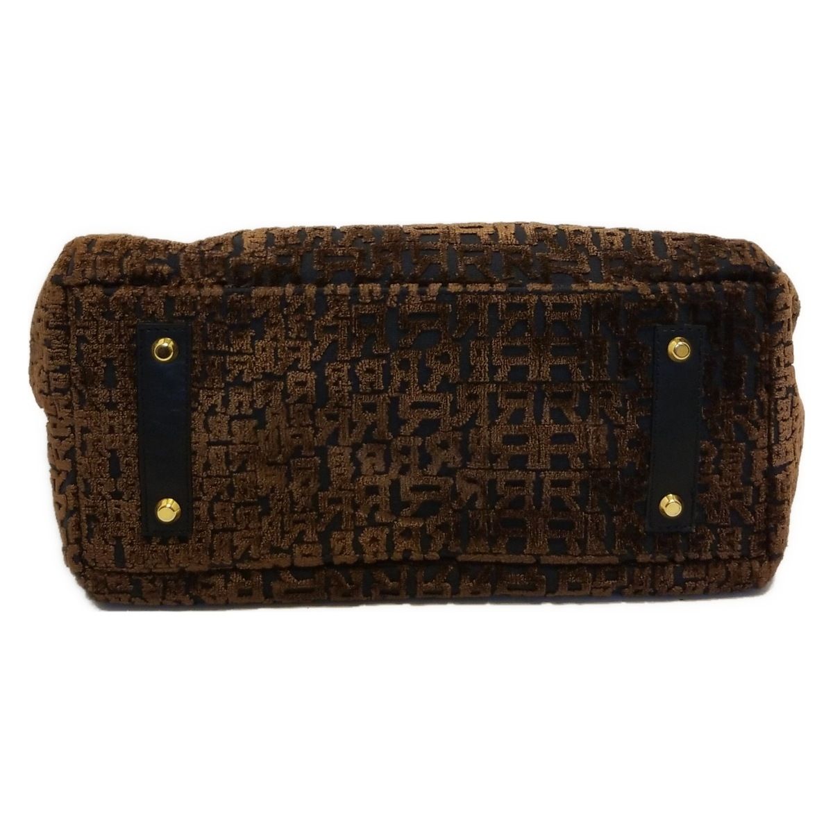 ダークブラウン×黒 レザー