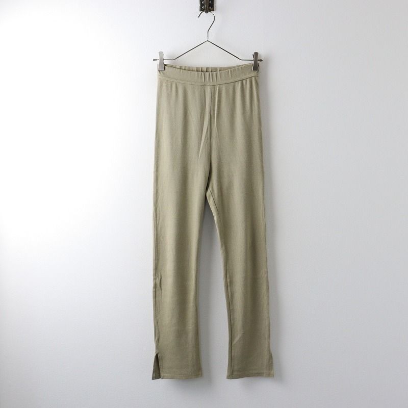 Deuxieme Classeリブレギンスグレー Zip レギンス パンツ（その他