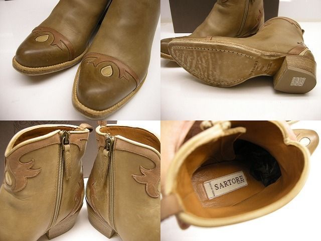 サイズ36.5 (23.5cm相当)□新品□サルトル SARTORE ウエスタンサイド 