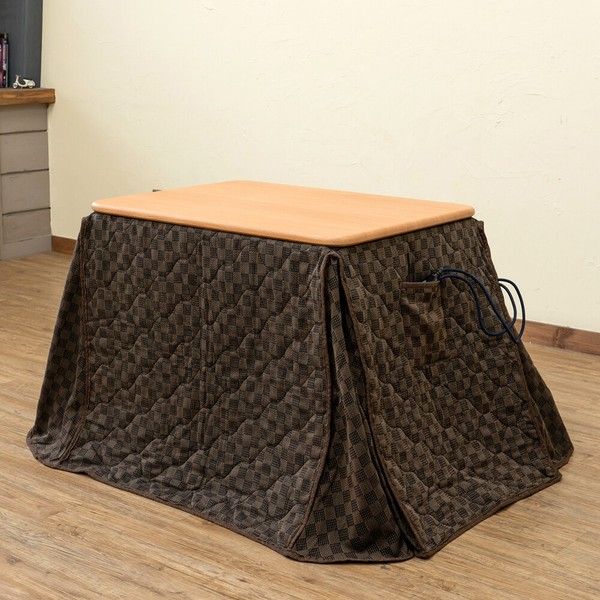ダイニングコタツ80×60 掛け布団セット BR_NA_WH