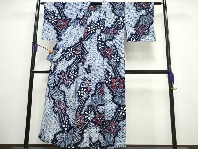 平和屋着物○訪問着 友禅 裏菊 たたき染め 鬼しぼ縮緬 正絹 逸品
