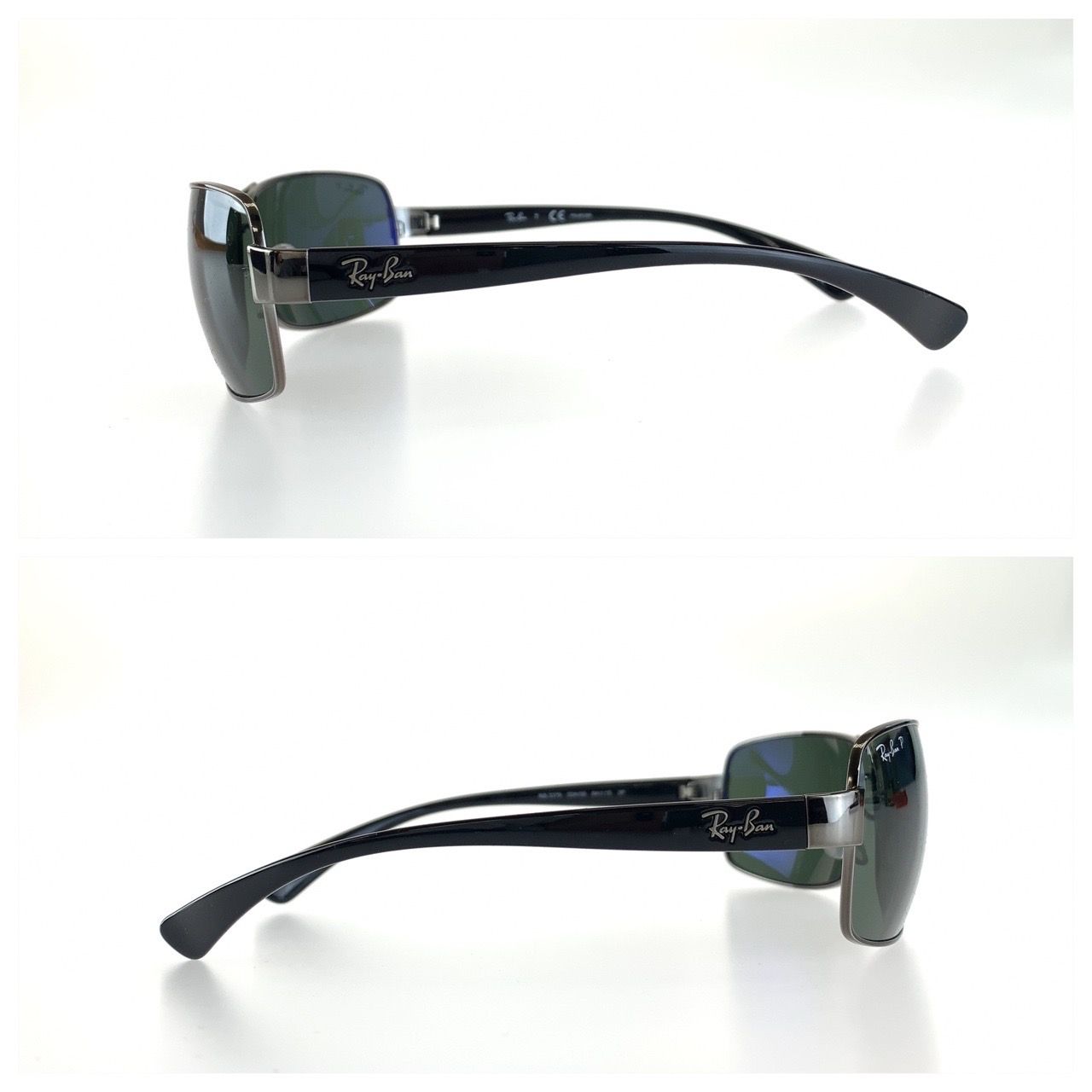 美品 Ray-Ban レイバン ブラック メタル RB3379 サングラス 偏光レンズ 度なし メンズ 401032 【中古】 美品 Ray-Ban レイバン ブラック メタル RB3379 サングラス 偏光レンズ