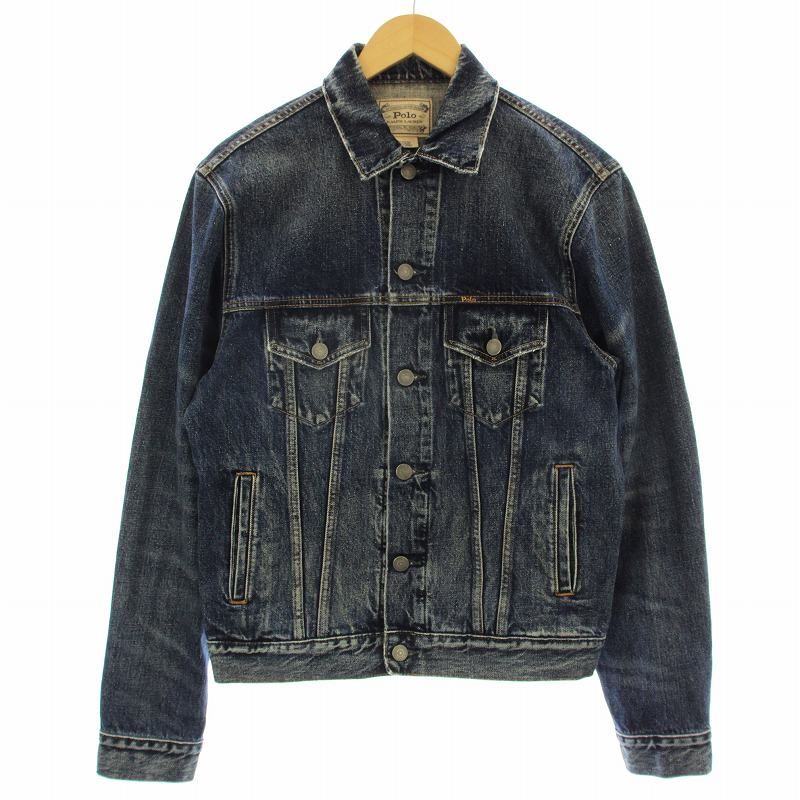 RalphLauren / ラルフローレン　デニムライダースジャケット　Mサイズ POLO Ralph Lauren ラルフローレン デニム ライダース