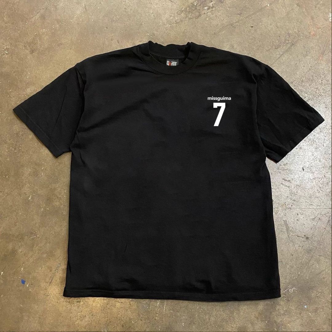 y2k Number 7 design graphic opium print t-shirt 25ss - メルカリ