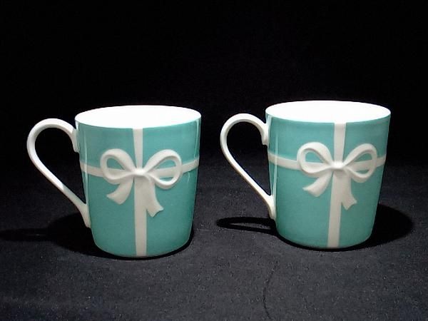 Tiffany-Co ティファニー ブルーリボン マグカップ ペア