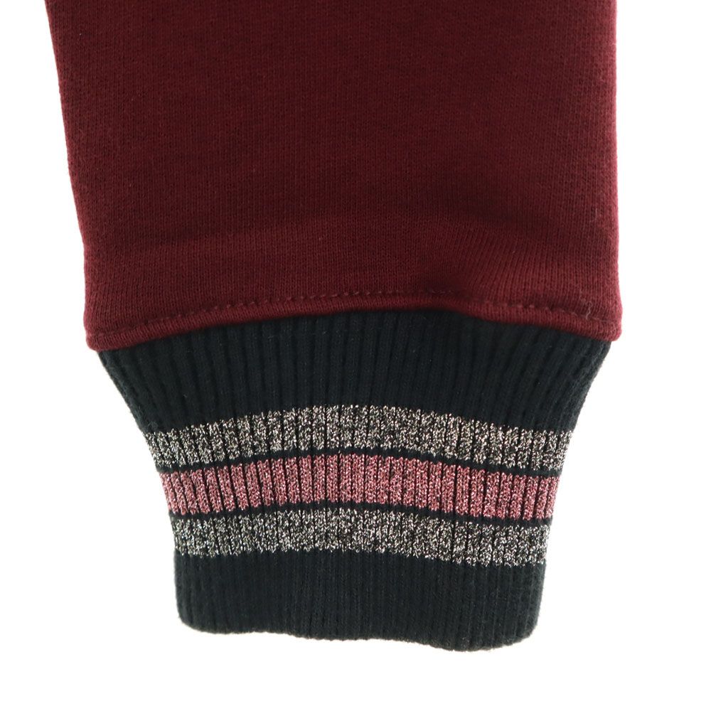 【美品】 COACH コーチ パーカー 刺繍 ボルドー　長袖　レディース　S コーチ 長袖 スウェット パーカー XS ボルドー COACH レディース