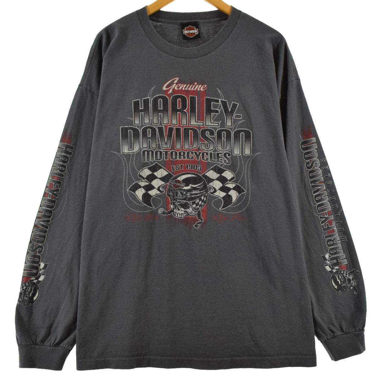 古着 ハーレーダビッドソン Harley-Davidson 袖プリント 両面プリント 