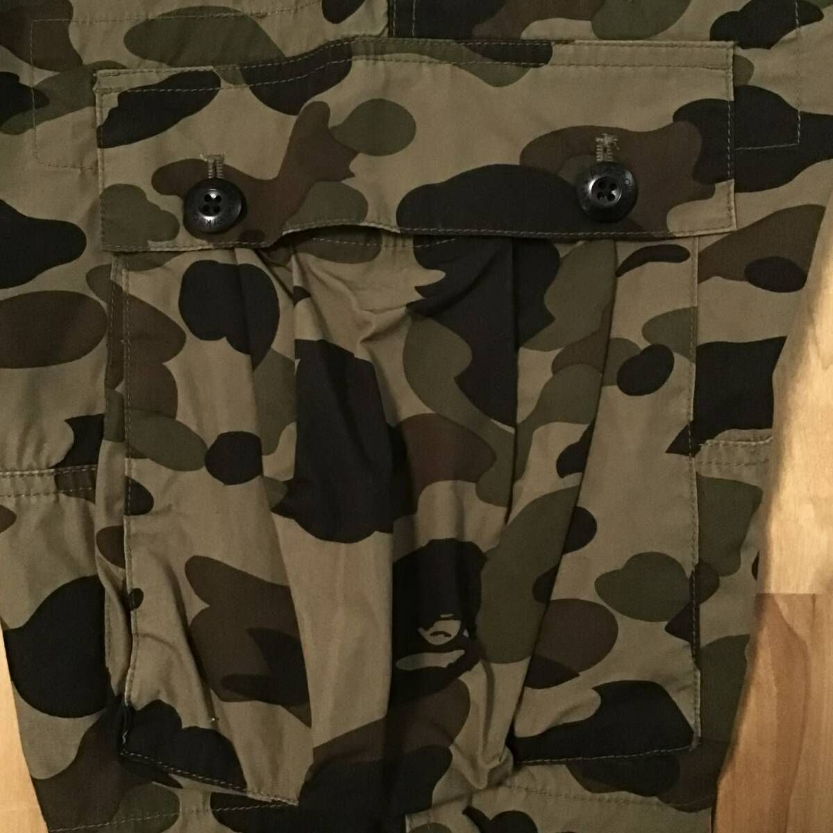 BAPE 1st camo green カーゴ ハーフパンツ Mサイズ a bathing ape