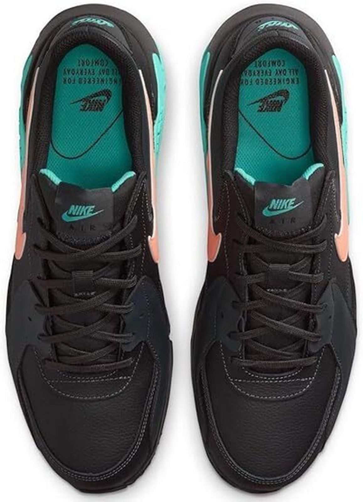 ナイキ エア マックス エクシー レザー AIR MAX EXCEE LEATHER ブラック ピンク ライトブルー DB2839-003 24.0cm 24.0 cm OLIVEOS_COM_TR