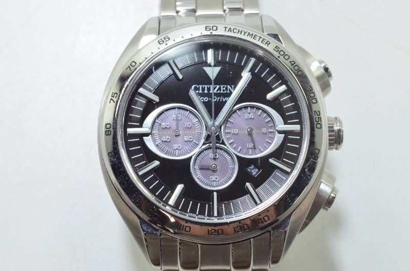 送料無料 CITIZEN シチズン Eco-Drive エコドライブ クロノグラフ メンズ腕時計