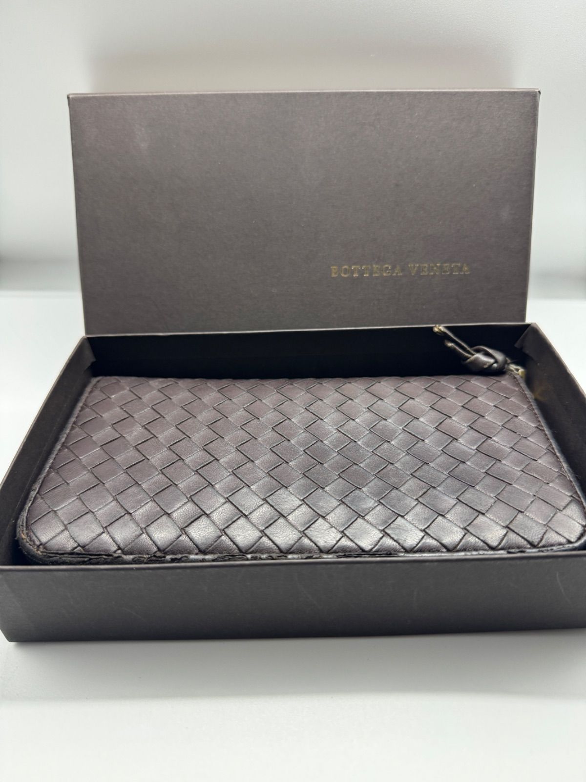 ボッテガヴェネタ/BOTTEGA VENETA イントレチャート ジップアラウンド