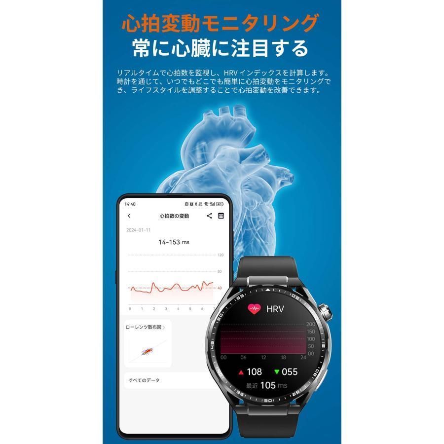 f200 スマートウォッチ 血糖値 血圧測定 日本製センサー 心電図 血中酸素 睡眠検